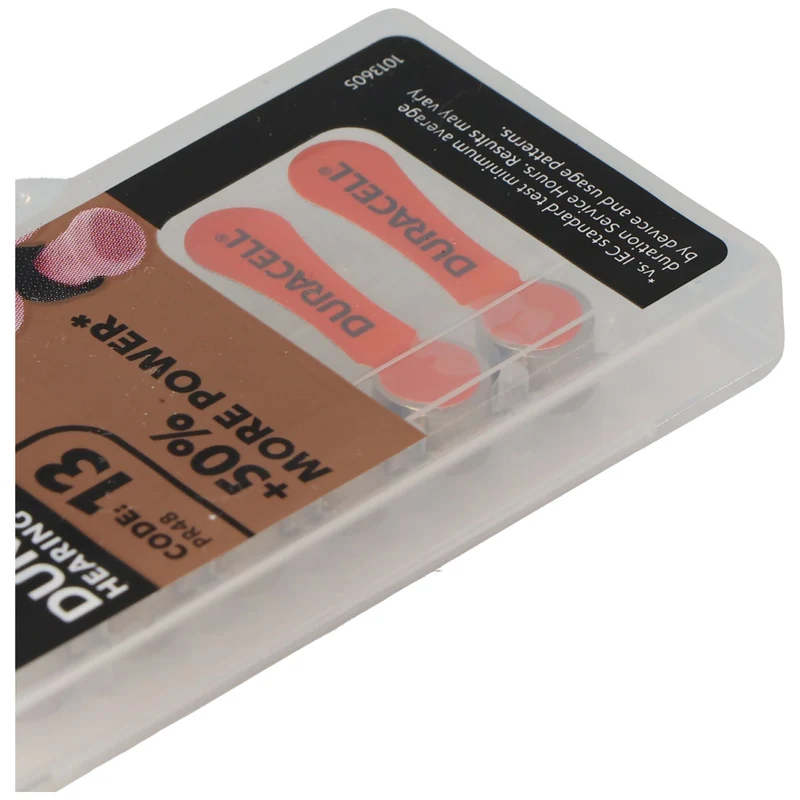Duracell Hörgerätebatterie DA 13 AC Zn/Luft 1,4 Volt 290mAh