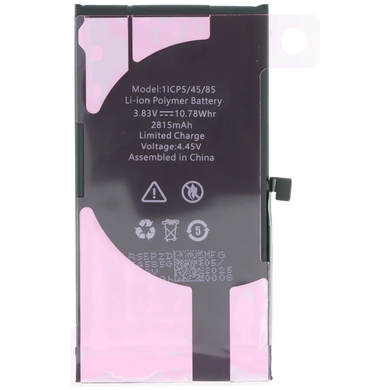 AccuCell Akku passend für Apple iPhone 12/12 Pro, diagnostizierbar, Li-Polymer, 3,83V, 2815mAh, 10,78Wh, ohne Werkzeug