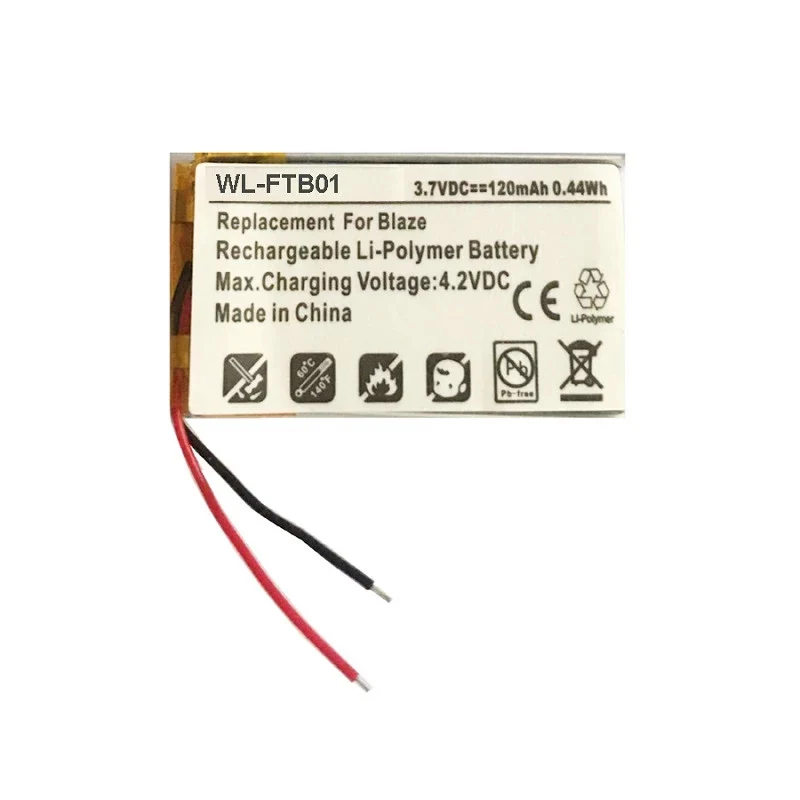 3,7V 120mAh Lithium Polymer LSSP321830 Ersatzakku für Fitbit Blaze Akku 2 Draht