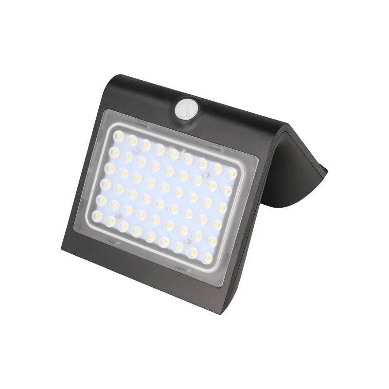 Goobay LED-Solar-Wandleuchte mit Bewegungsmelder, 4 W, austauschbarer Akku