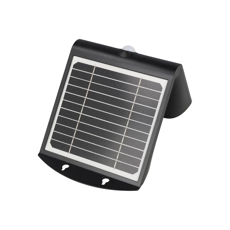 Goobay LED-Solar-Wandleuchte mit Bewegungsmelder, 4 W, austauschbarer Akku