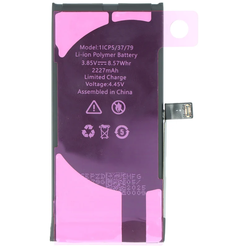 AccuCell Akku passend für Apple iPhone 12 mini, diagnostizierbar, Li-Polymer, 3,85V, 2227mAh, 8,57Wh, ohne Werkzeug