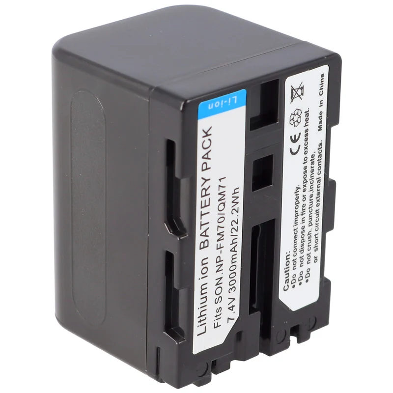 Akku für Sony NP-QM70, Sony NP-QM71, 3000mAh