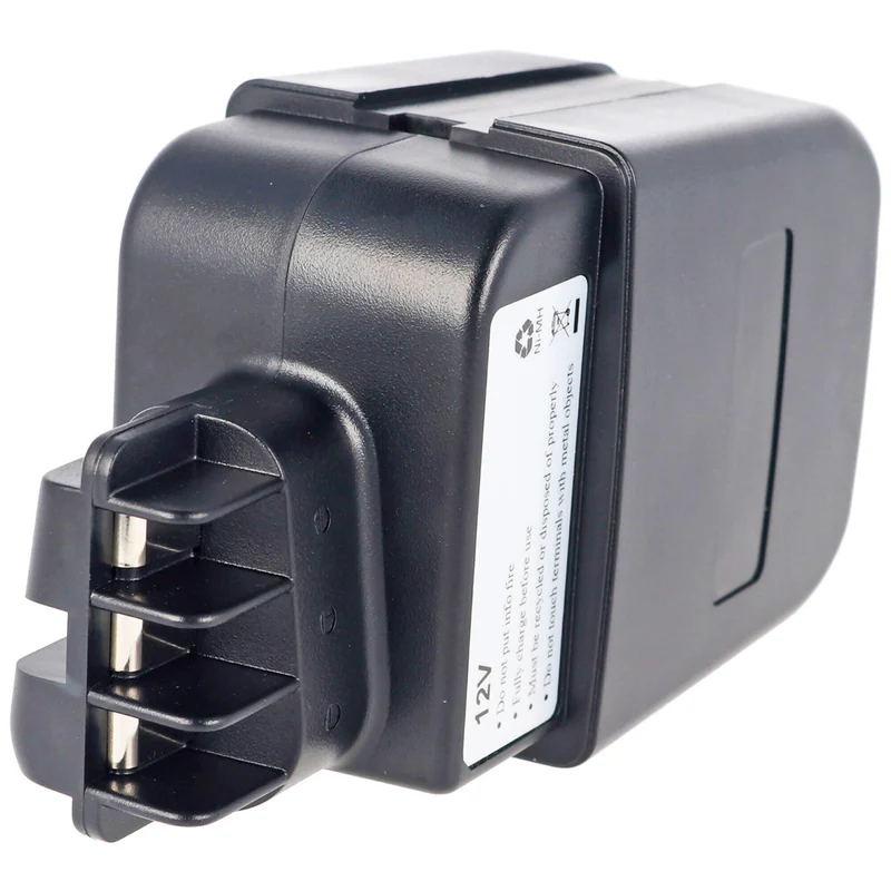 Passend für Metabo 6.30071, 6.31723, 12V, 2.0Ah NiMH Akku, mit Flachkontakten, keine Stiftkontakte