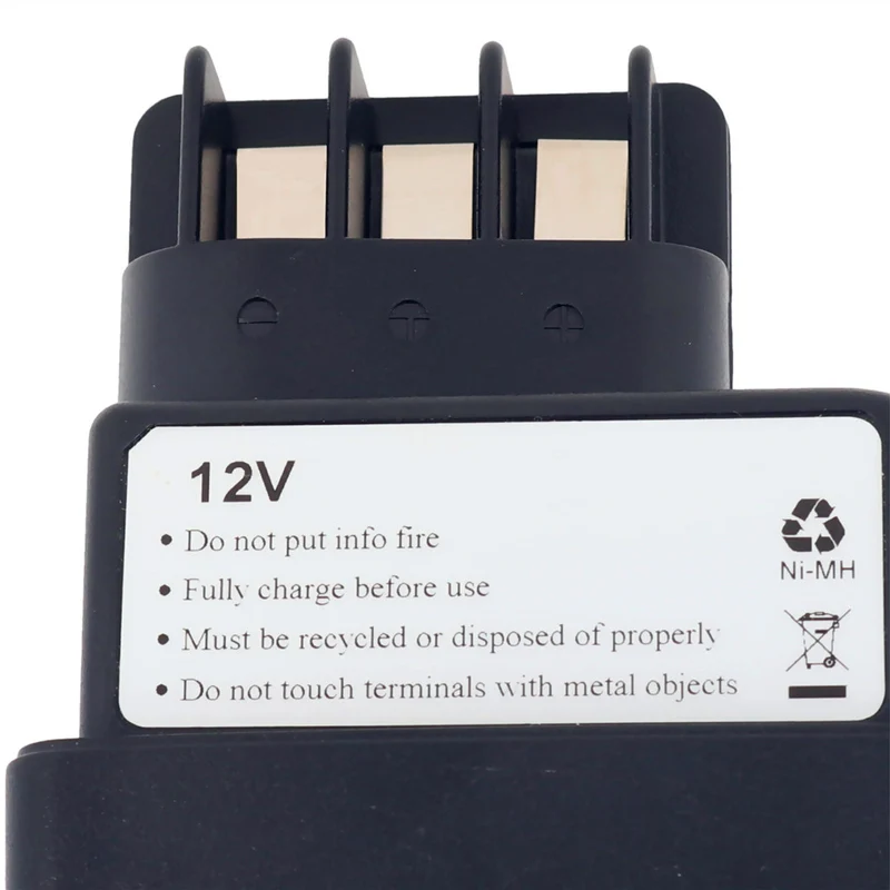 Passend für Metabo 6.30071, 6.31723, 12V, 2.0Ah NiMH Akku, mit Flachkontakten, keine Stiftkontakte