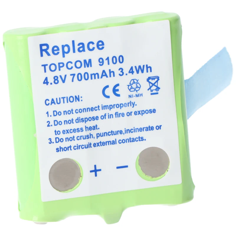 AccuCell Akku passend für Topcom Twintalker 9100 Akku TT9100, aber keinen Kontakt auf der Rückseite! Bitte daher unbedingt die B