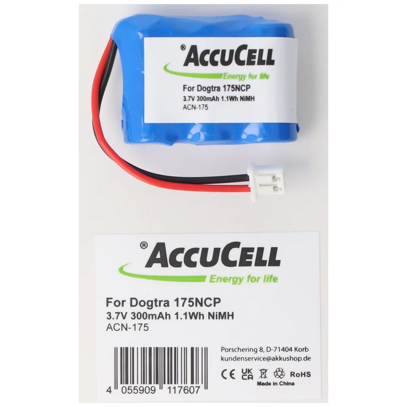AccuCell Akku passend für Dogtra 175NCP Akku 180NCP, 200NCP, 202NCP