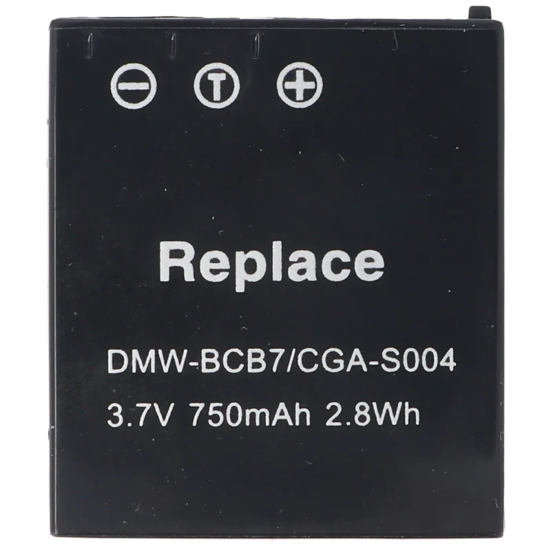 AccuCell Akku passend für Panasonic CGA-S004, DMW-BCB7, Li-Ion, 3,7V, 750mAh, 2,8Wh