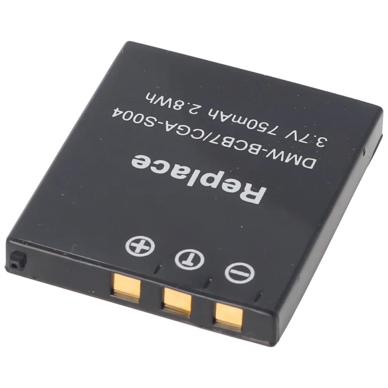 AccuCell Akku passend für Panasonic CGA-S004, DMW-BCB7, Li-Ion, 3,7V, 750mAh, 2,8Wh