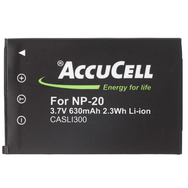 AccuCell Akku passend für Casio NP-20 Akkuty Casio Exilim EX-M1, EX-M2, Casio NP20, Sony NP-20DBA