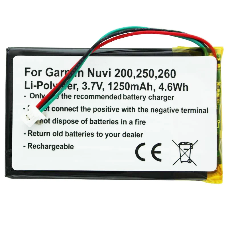 AccuCell Akku passend für Garmin Nuvi 200, Nüvi 361-00019-11