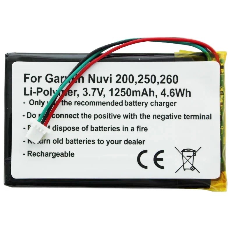 AccuCell Akku passend für Garmin Nuvi 200, Nüvi 361-00019-11