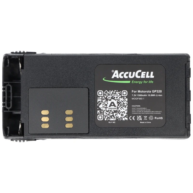 AccuCell Akku passend für Motorola GP320, GP340, GP360, HNN9008 1300-1500mAh