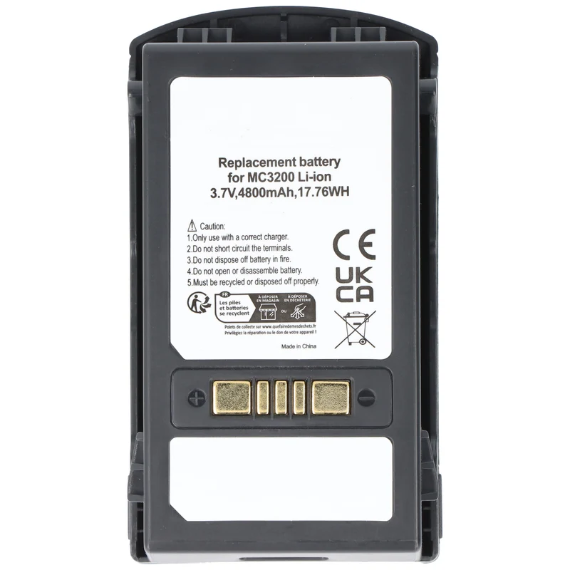 AccuCell Akku passend für Symbol Motorola Zebra MC3200, MC32N0, MC3290, MC3300 Serie BTRY-MC33-52MA-01 3,7 Volt 4800mAh