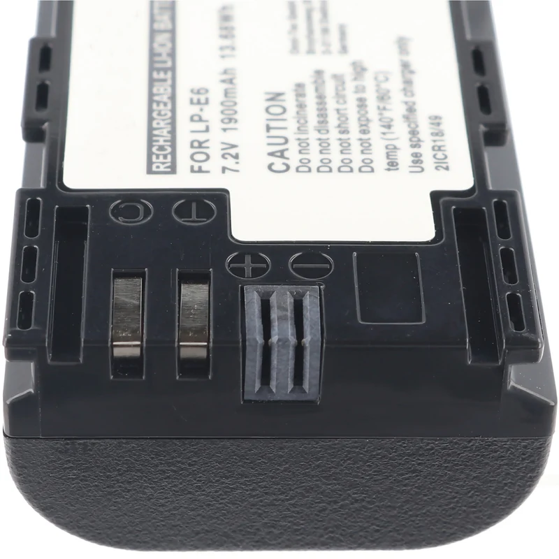 AccuCell Akku passend für Canon LP-E6, EOS 7D, EOS 5D MarkII, 1900mAh