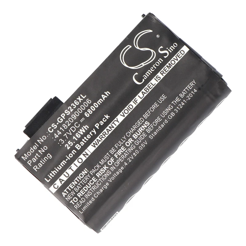 AccuCell Akku passend für Nautiz X7, Getac PS236, PS336, AdirPro PS236B Li-Ion, 3,7V 6800mAh, 25,2Wh