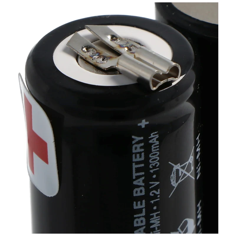AccuCell Akku kompatibel zu Wella Expert HS50 NiMH 3,6V mit 1300mAh, 46,5 x 34 x 18mm