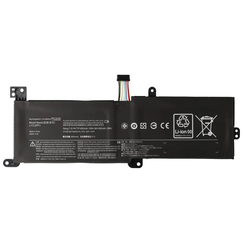 AccuCell Akku passend für Lenovo IdeaPad 320, 520 u.v.m. Li-Polymer 7,4V 4000mAh 30Wh