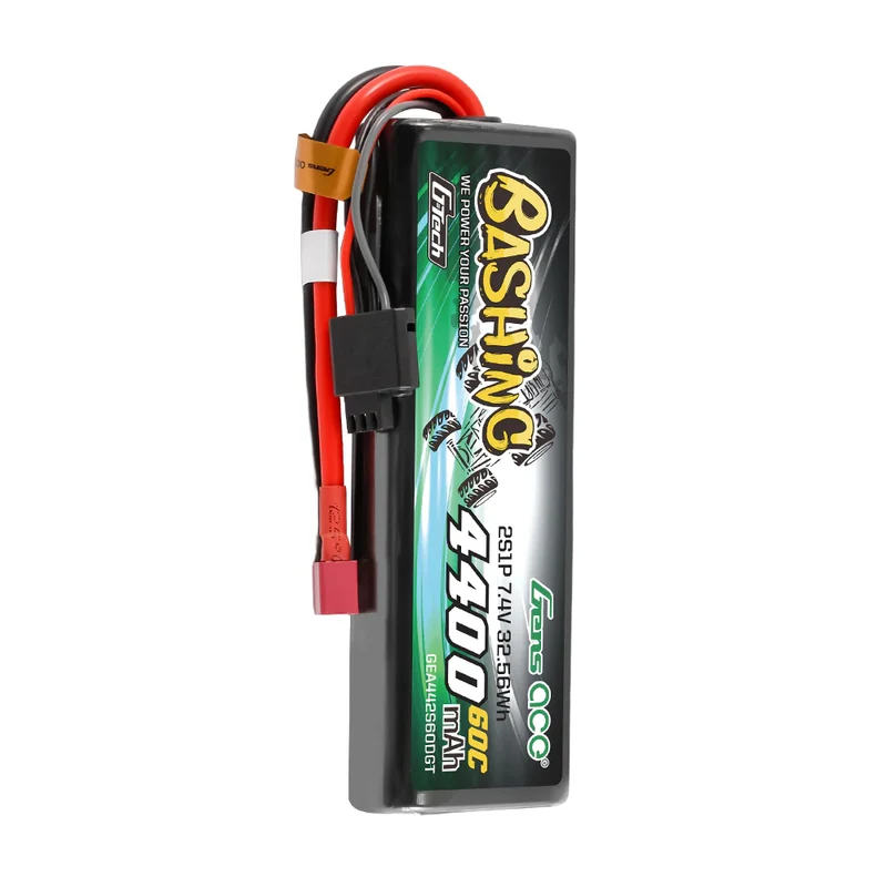 Gens ace Bashing G-Tech 4400mAh 7,4V 2S1P 60C RC-Car LiPo-Akku mit Deans(T)-Stecker und Hartschalenkoffer 759-17#