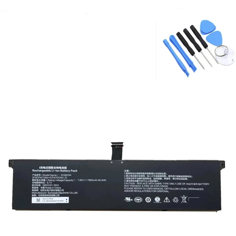R15B01W neue Laptop Batterie Für Xiaomi Pro i5 15,6 R15B01W 7,60 V 7900mAh/60,04 WH