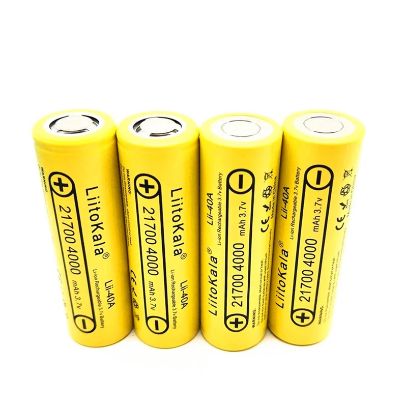 21700 4000mAh Lithium-Akku 40A 3,7V 10C Entladung Hochleistungsakku Akku mit hohem Stromverbrauch