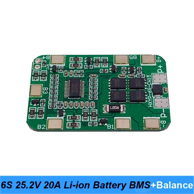 6S 25,2V 15A BMS Lithiumbatterieplatine mit Kompensations 25V Schraubendreher und 24V Massagepistolen Muskelbatteriepack