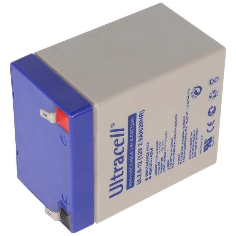 Ultracell UL2.9-12 12V 2,9Ah Bleiakku AGM Blei Gel Akku 4,8mm Steckkontakte