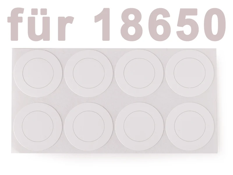 Keeppower HPVC Isolierscheiben ø17mm außen und 11mm innen für 18650 Zellen