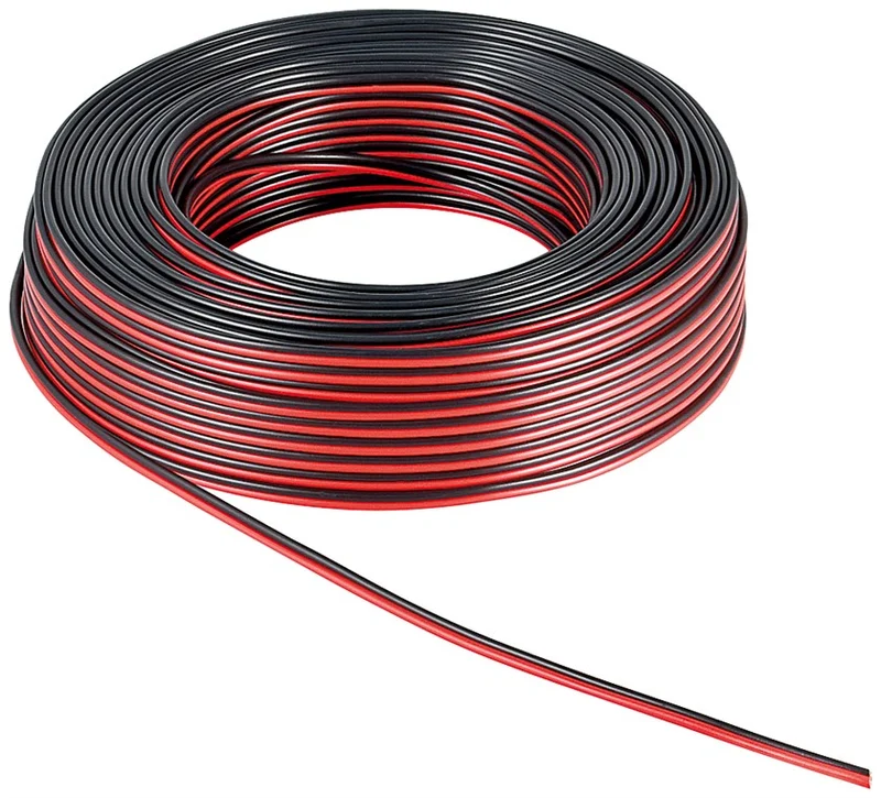 Goobay Lautsprecherkabel CCA - 100 m Rolle, Querschnitt 2 x 0,50 mm²