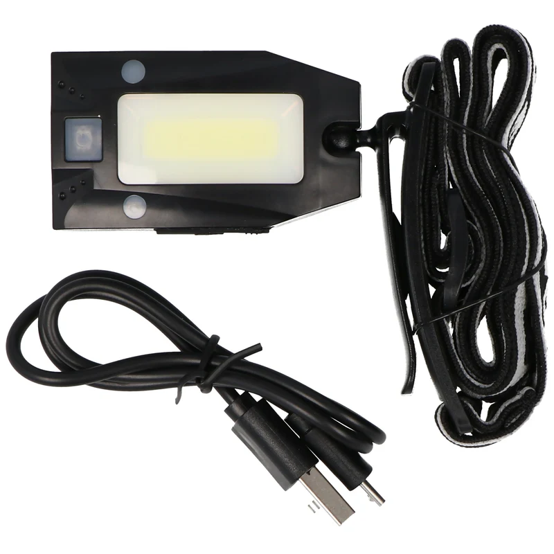 Velamp Metros LED Stirnlampe IH523, akkubetriebener Mulitfunktionsscheinwerfer mit Infrarotschalter inklusive Akku