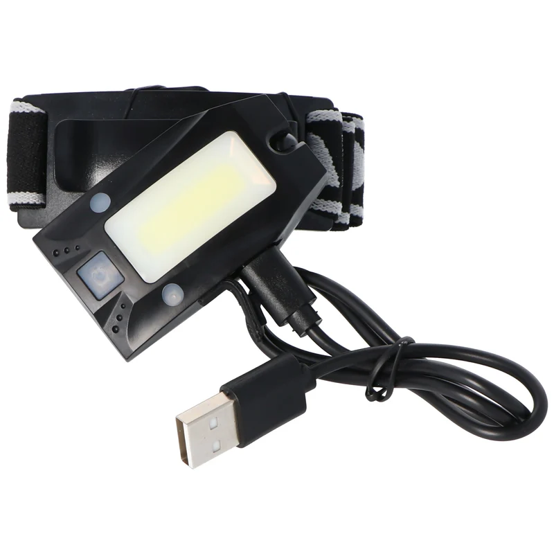 Velamp Metros LED Stirnlampe IH523, akkubetriebener Mulitfunktionsscheinwerfer mit Infrarotschalter inklusive Akku