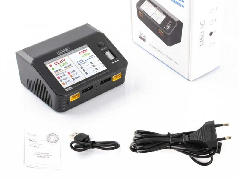 ToolkitRC M6DAC DUO Ladegerät – AC/DC Multifunktions-Ladegerät mit bis zu 700 W