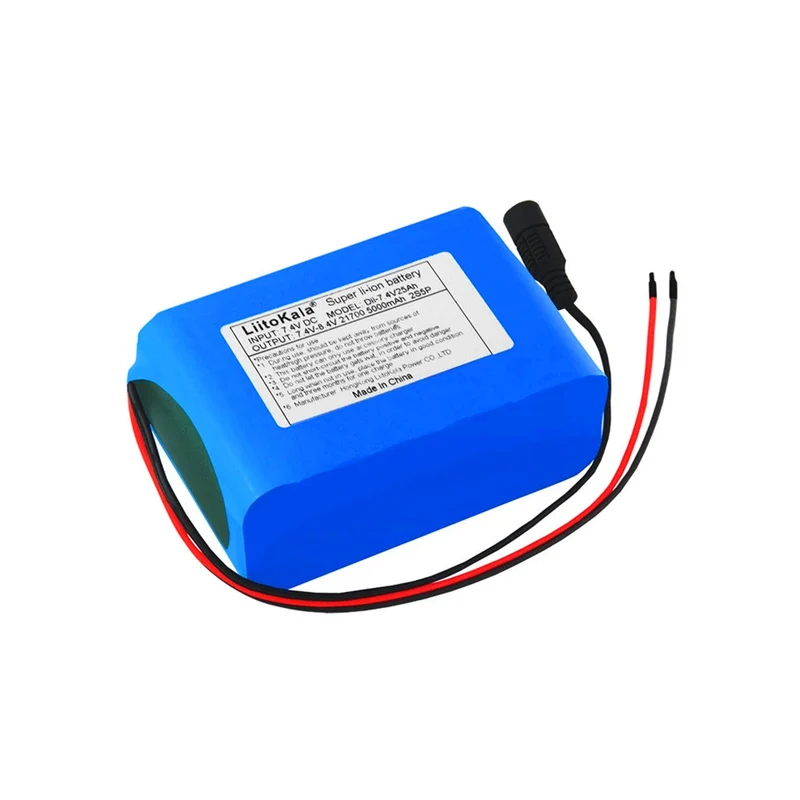 8,4V 25000mAh 21700 Akku 7,4V 25Ah Akku für Fahrradlampe Scheinwerfer
