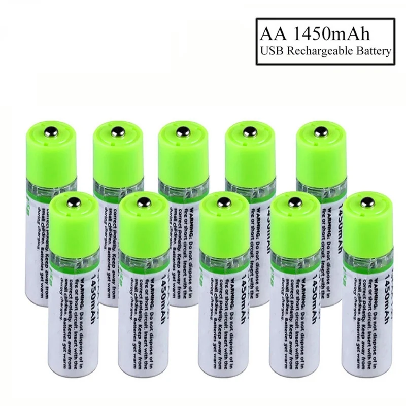 USB AA Batterie Ni-Mh 1,2V 1450mAh Akku NI MH für Rasierer-Fernbedienung