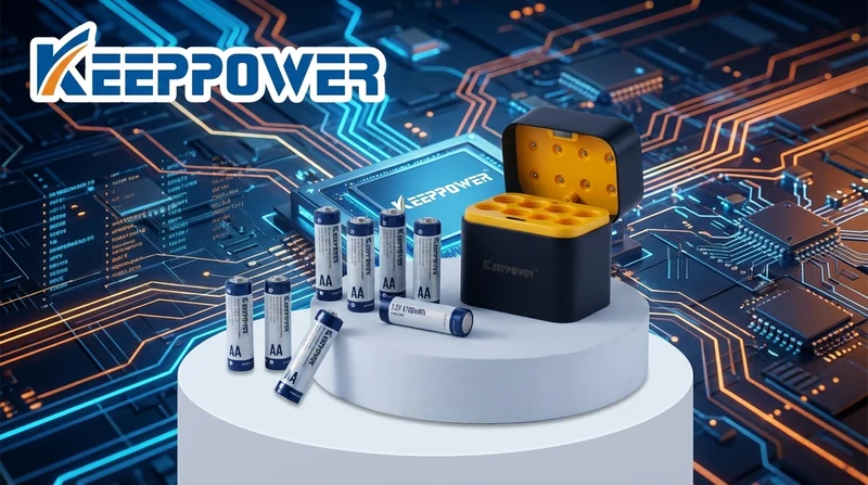 Keeppower I8 Ladegerät mit 8× 1,5V AA Li-Ion-Akkus (4700mWh) – USB-C Eingang