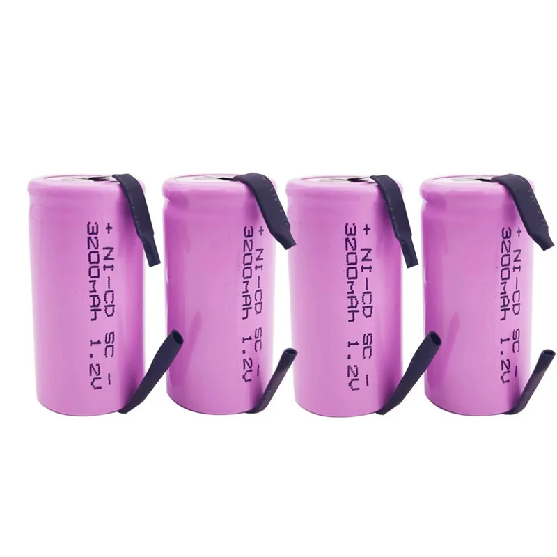 12pcs 4/5 SC 3200mAh 1.2V Akku Sub C Ni-cd Akku, mit Bohrmaschine Schraubendreher Schweißstück
