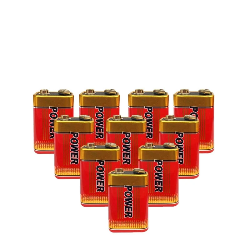 10PCS 6F22 Übergewicht 9V Batterie original hochwertige Kohle-Zink-Batterie