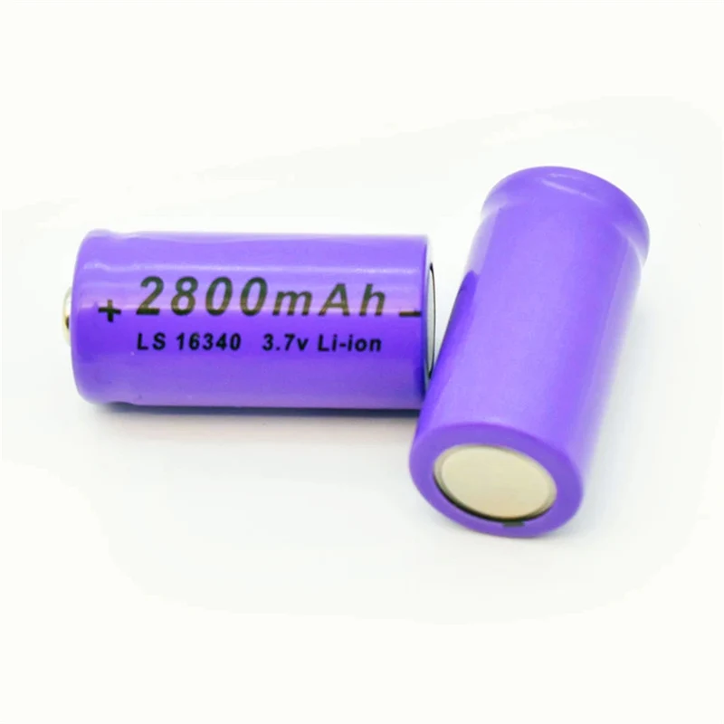 4PCS 2800mAh Lithium-Ionen 16340 Batterie UniversALBC LED Taschenlampe Experte 2700mAh LS 16340 3,7V Lithium-Ionen