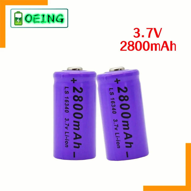 4PCS 2800mAh Lithium-Ionen 16340 Batterie UniversALBC LED Taschenlampe Experte 2700mAh LS 16340 3,7V Lithium-Ionen