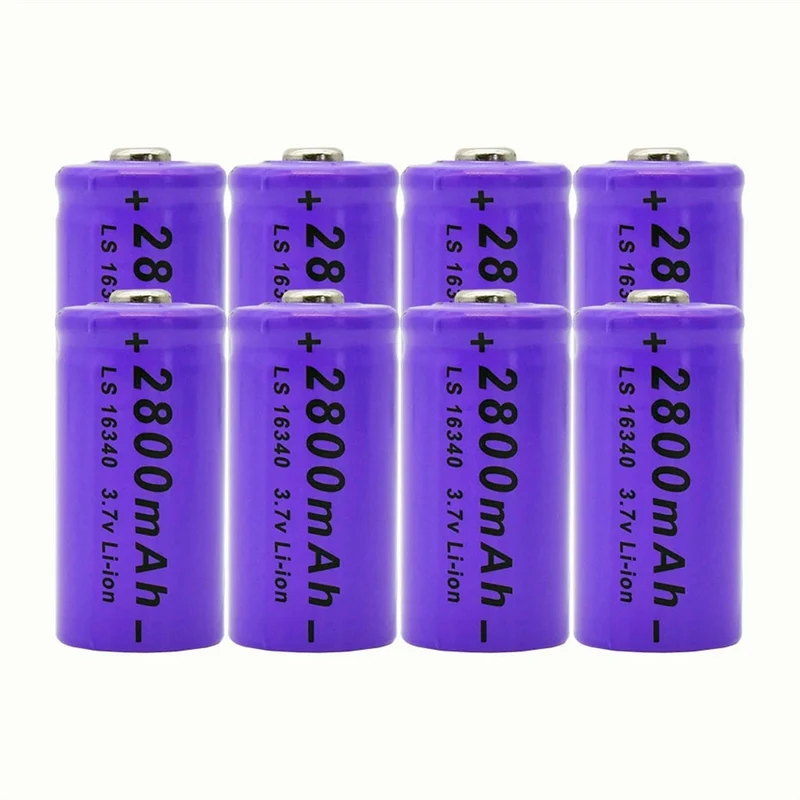 2pcs 2800mAh 3,7V Lithium-Ionen 16340 Akku UniversALBC LED Taschenlampe Experte 2700mAh LS
