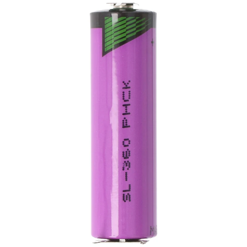 Tadiran Lithium Batterie SL-360/PT mit Lötfahnen mit 3er Print Kontakten