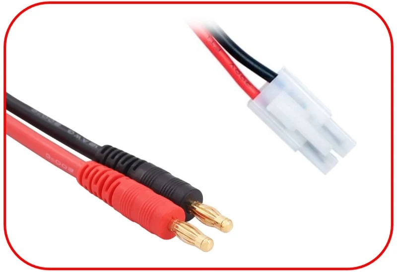 Absima Ladekabel 4mm Goldkontaktstecker - Tamiya 300mm