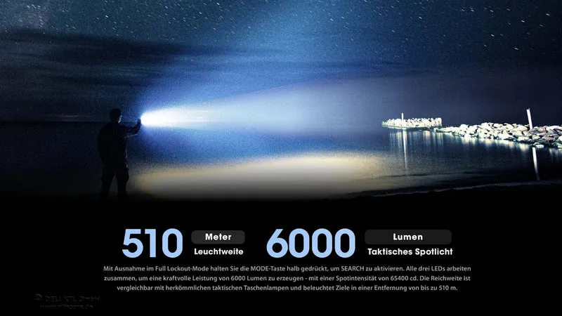 Nitecore Taschenlampe TM9K PRO - 9900 Lumen
