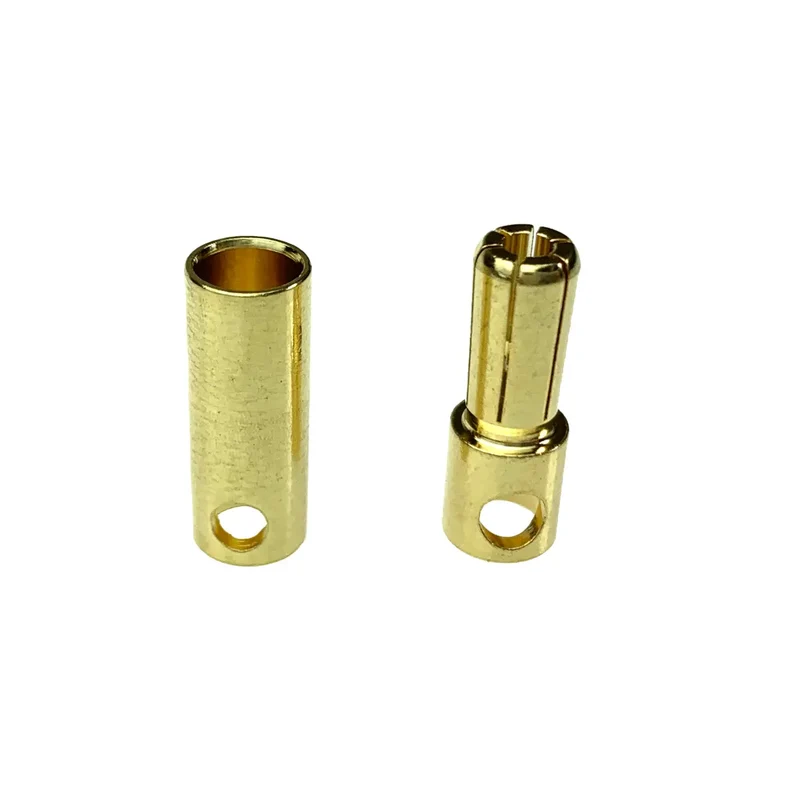 Mylipo 5 Paar 5,5mm Goldkontaktstecker