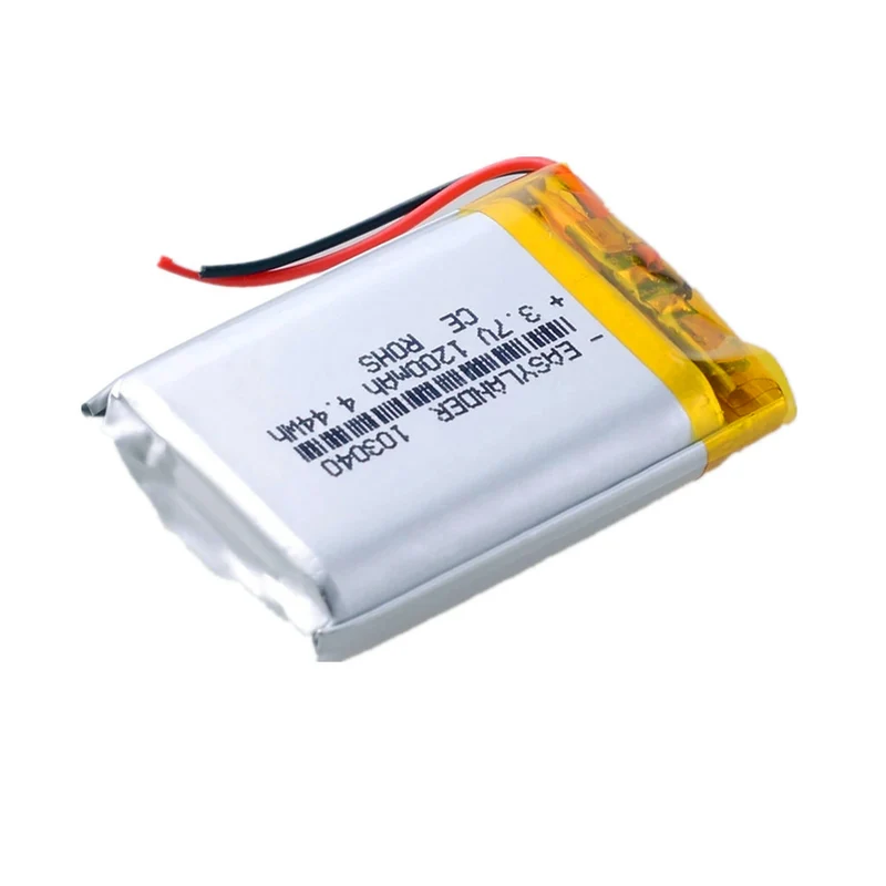 3,7 V 1200 mAh 103040 DVD GPS Polymer Lithium Ionen / Lithium Ionen Akku für MP3 Player VR DVR MP4 MP5