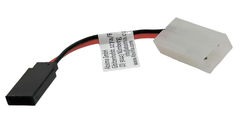 Absima Adapter mit Kabel JR/FU (W) - Tamiya (W) 60mm