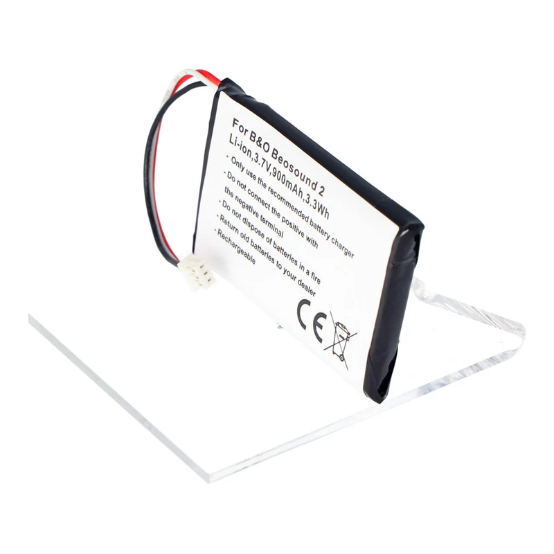 Akku passend für Bang & Olufsen Beosound 2, Li-Ion, 3,7V, 900mAh, 3,3Wh