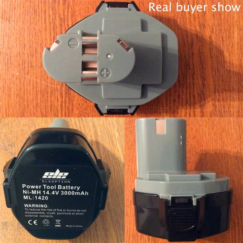 14.4V 3000mAh Ersatzakku für Makita 1420 1422 1433 1434 1435F 193158-3