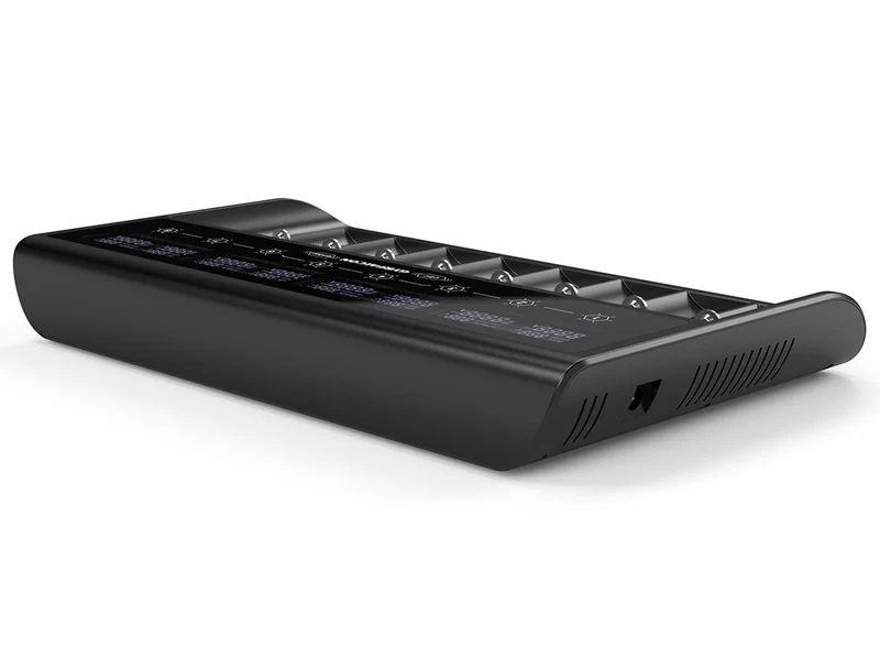 Enova Gyrfalcon All-88 Pro - 8fach Akkuladegerät für Li-Ion, LiFePO4 & NiMH mit PD Netzteil