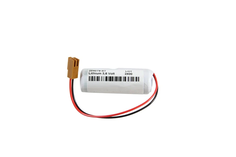 AccuCell 3,6 Volt 3400mAh Lithium Batterie Saft LS17500 A-Zelle mit Kabel und Stecker, 908446 JAE IL-2S-3S, Abmessung 17x50,3mm